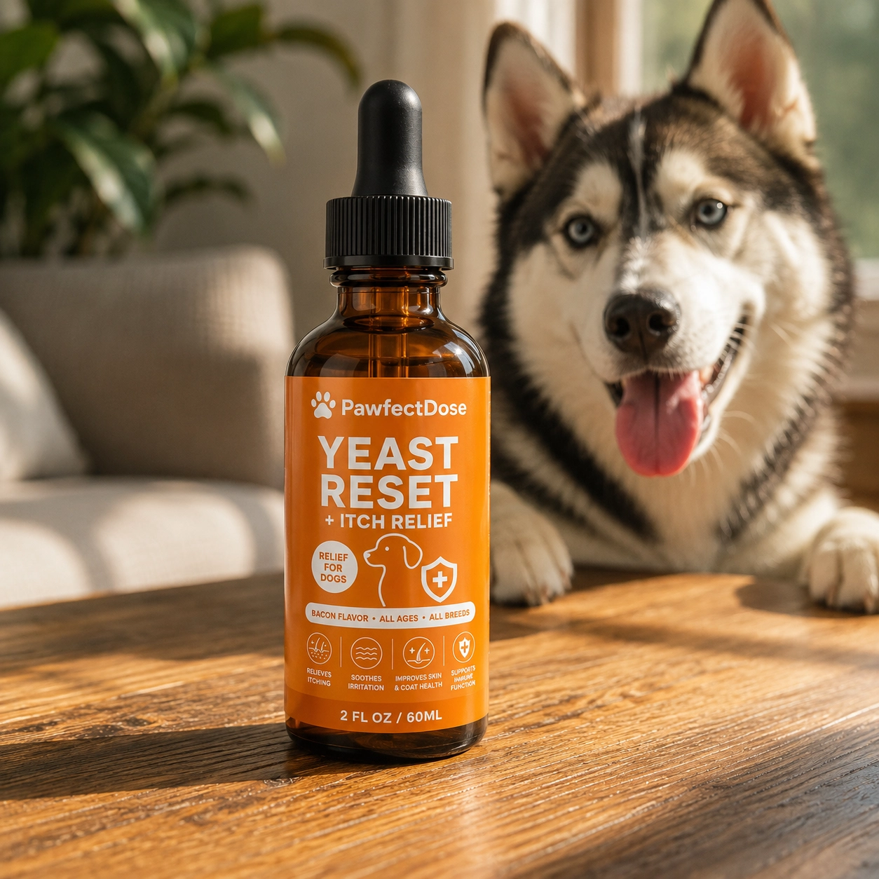 PawfectDose Yeast Reset Itch Relief Drops for Dogs